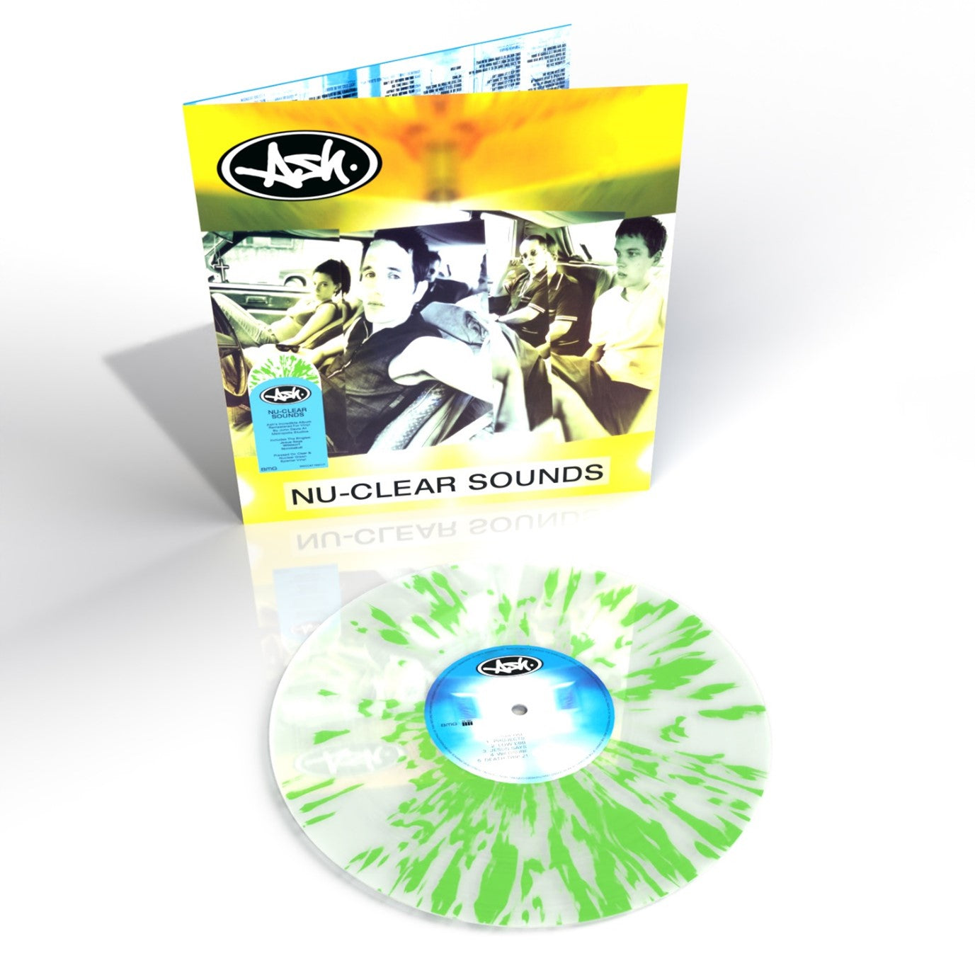Ash - Nu-Clear Sounds Clear Green Splatter Vinyl LP – RPM Music Online
