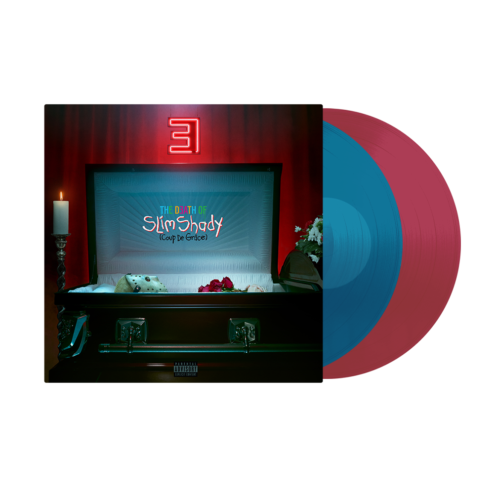 Eminem - The Death of Slim Shady (Coup De Grâce)- Sea Blue & Ruby Red Translucent  Vinyl 2LP