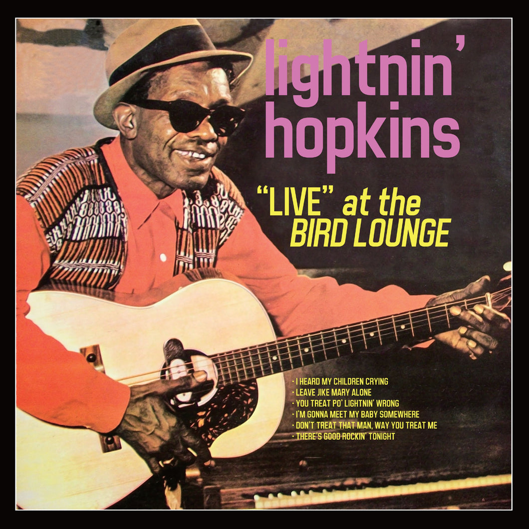 Lightnin' Hopkins - Live At The Bird Lounge - 1LP - Clear/Red/Yellow Splatter Effect Vinyl  [RSD Black Friday 2024]