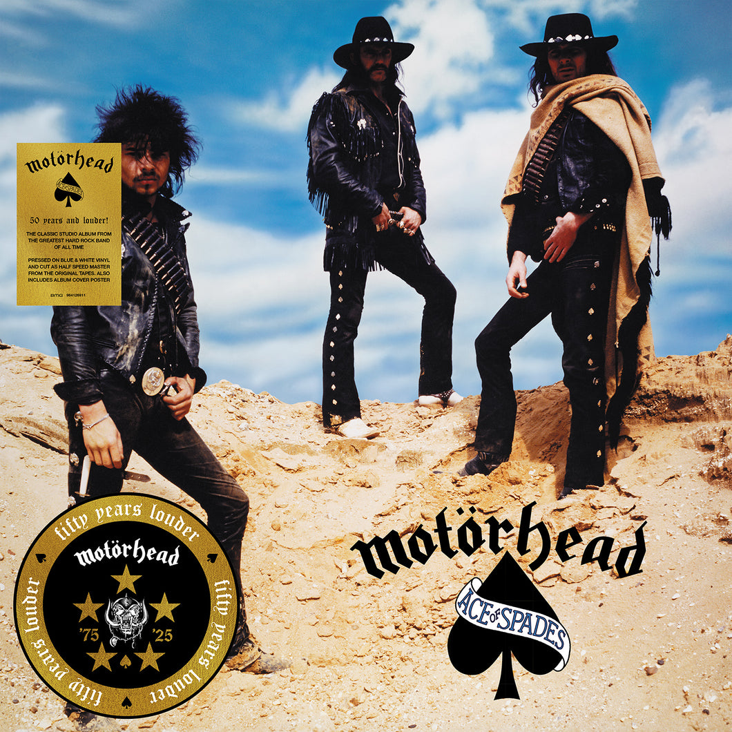 Motorhead - Ace Of Spades 50th Anniversary Ltd Blue & White Vinyl LP