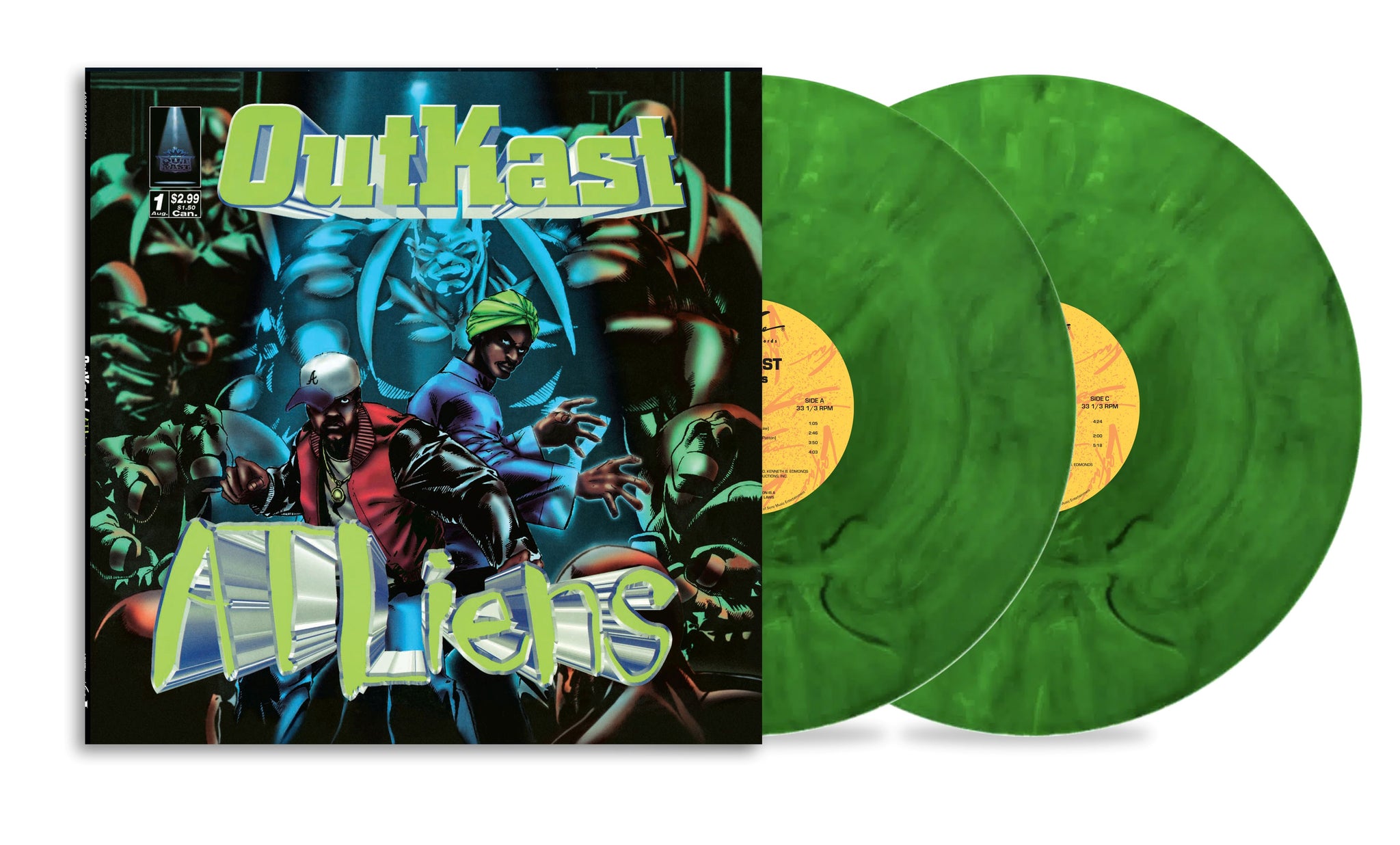Outkast - ATLiens Emerald Forest Green Vinyl 2LP – RPM Music Online