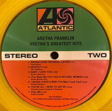 画像をギャラリービューアに読み込む, Aretha Franklin - Aretha&#39;s Greatest Hits Translucent Yellow Vinyl LP

