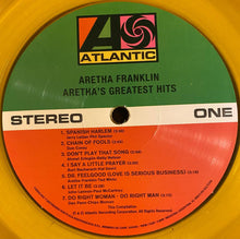 画像をギャラリービューアに読み込む, Aretha Franklin - Aretha&#39;s Greatest Hits Translucent Yellow Vinyl LP
