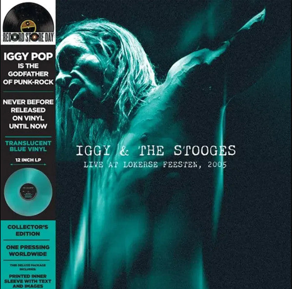 Iggy & The Stooges – Live At Lokerse Feesten, 2005 Translucent Blue Vinyl LP RSD 2024