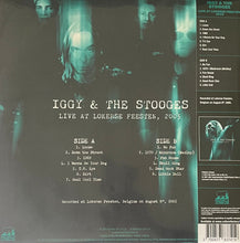 Cargar imagen en el visor de la galería, Iggy &amp; The Stooges – Live At Lokerse Feesten, 2005 Translucent Blue Vinyl LP RSD 2024
