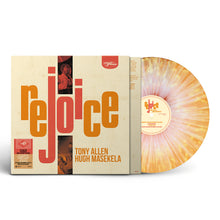 Cargar imagen en el visor de la galería, Tony Allen &amp; Hugh Masekela - Rejoice Orange, White And Pink Splatter Vinyl LP
