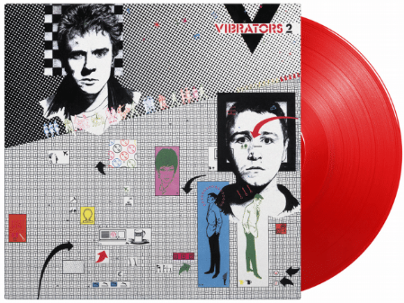 Vibrators - V2  Red Coloured Vinyl LP