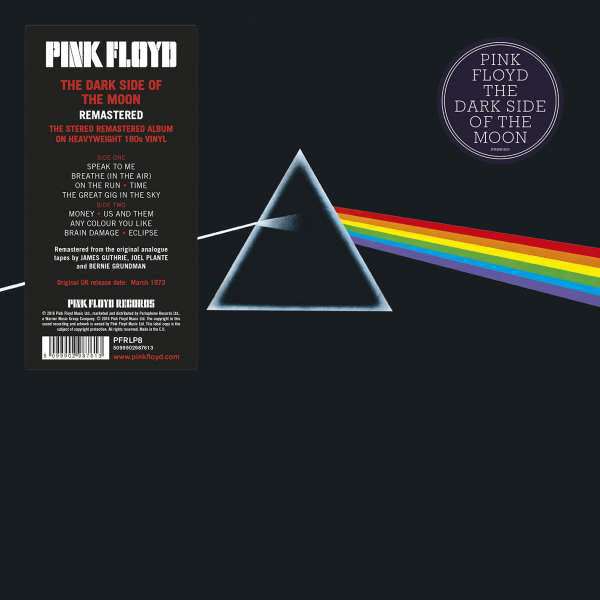 Pink Floyd - The Dark Side Of The Moon 50th Anniversary Re-mastered 180g Vinyl LP