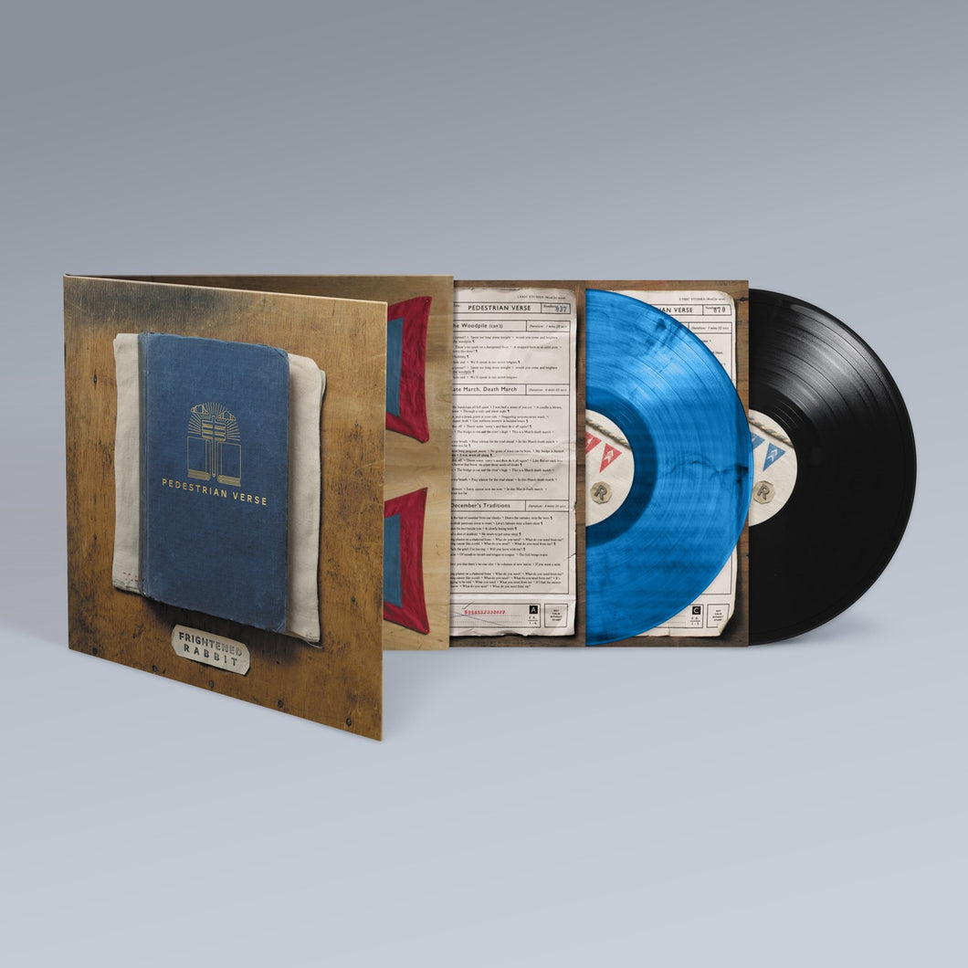 Frightened Rabbit - Pedestrian Verse 10th Ann. Edition (Exclusive Indies) Blue & Black Marbled Vinyl 2LP