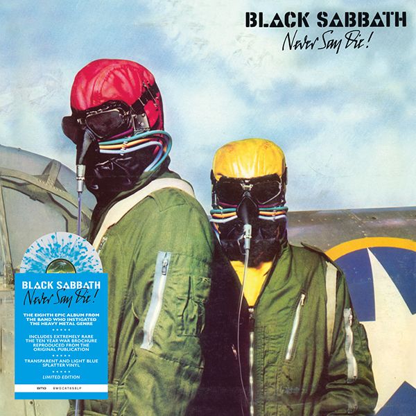 Black Sabbath - Never Say Die! Light Blue Splatter Vinyl LP RSD 2023