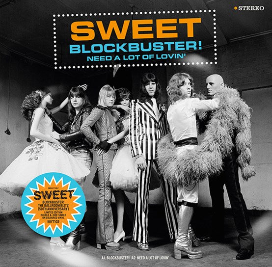 Sweet - Block Buster! / The Ballroom Blitz Clear Blue Vinyl 12